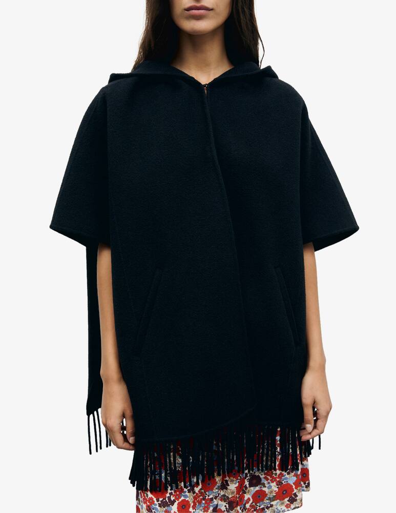 rinascente Gerard Darel Hooded fringed coat Ady