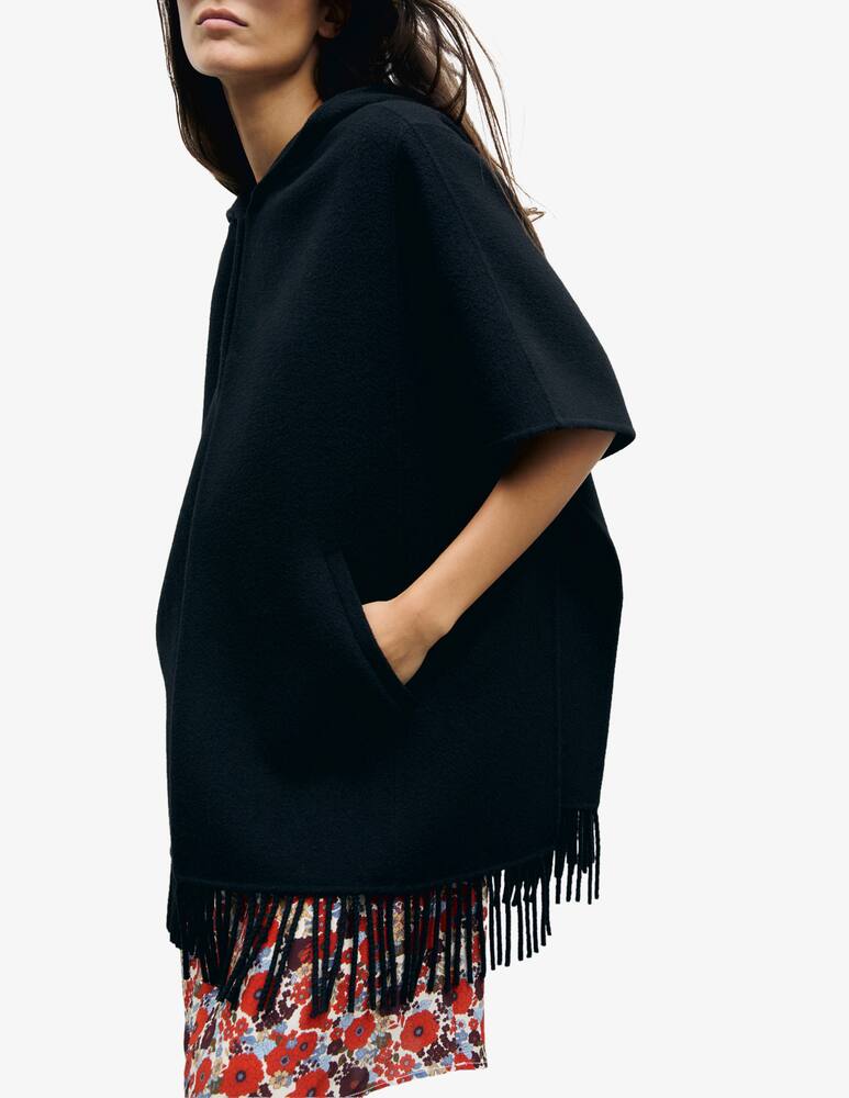 rinascente Gerard Darel Hooded fringed coat Ady