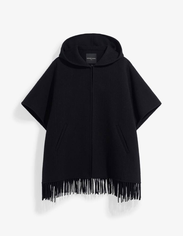 rinascente Gerard Darel Hooded fringed coat Ady