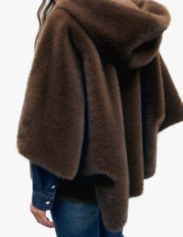 rinascente Gerard Darel Faux fur coat Amel