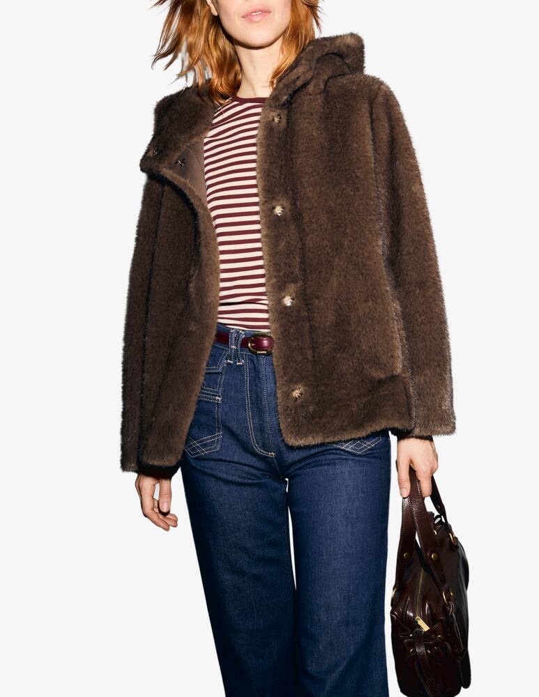 rinascente Gerard Darel Cappotto in pelliccia sintetica Agate