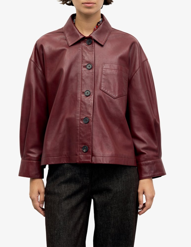 Gerard Darel Leather shirt jacket Penny - picture 1 Gerard Darel Leather shirt jacket Penny - picture 1