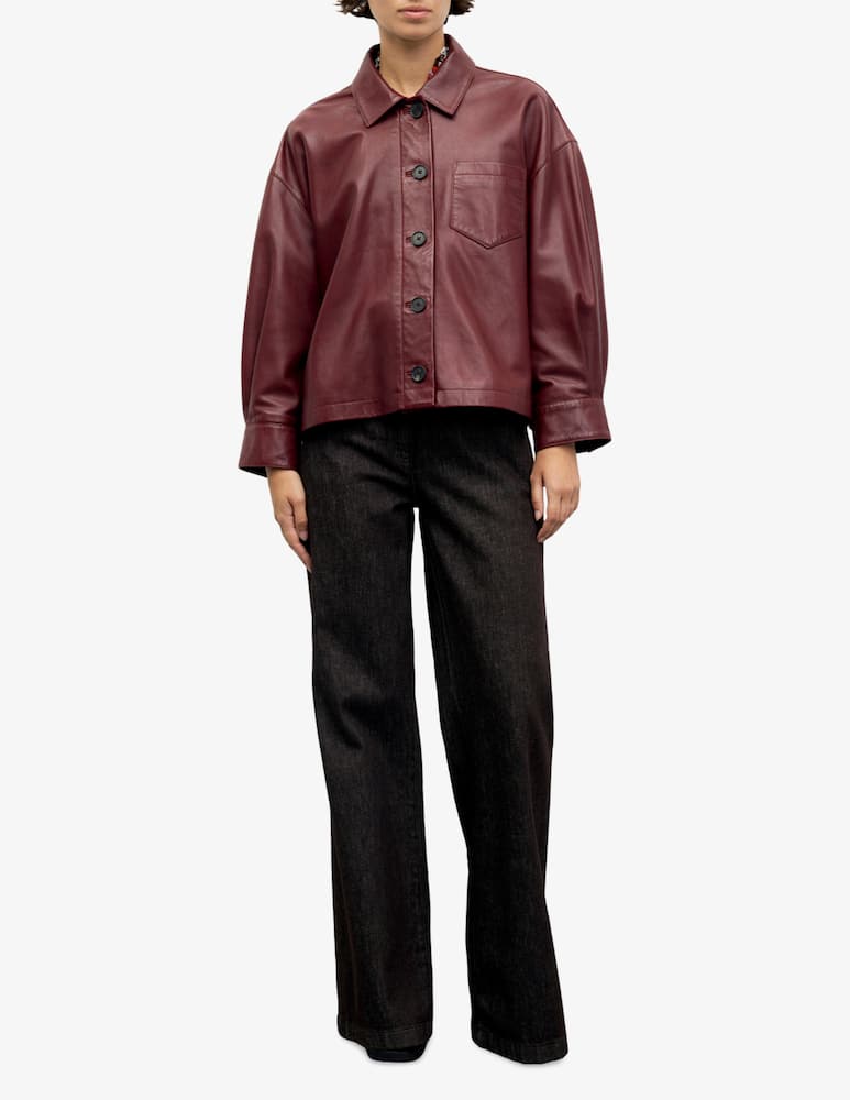 Gerard Darel Leather shirt jacket Penny - picture 2 Gerard Darel Leather shirt jacket Penny - picture 2