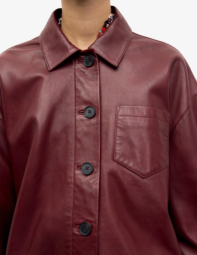 Gerard Darel Leather shirt jacket Penny - picture 7 Gerard Darel Leather shirt jacket Penny - picture 7