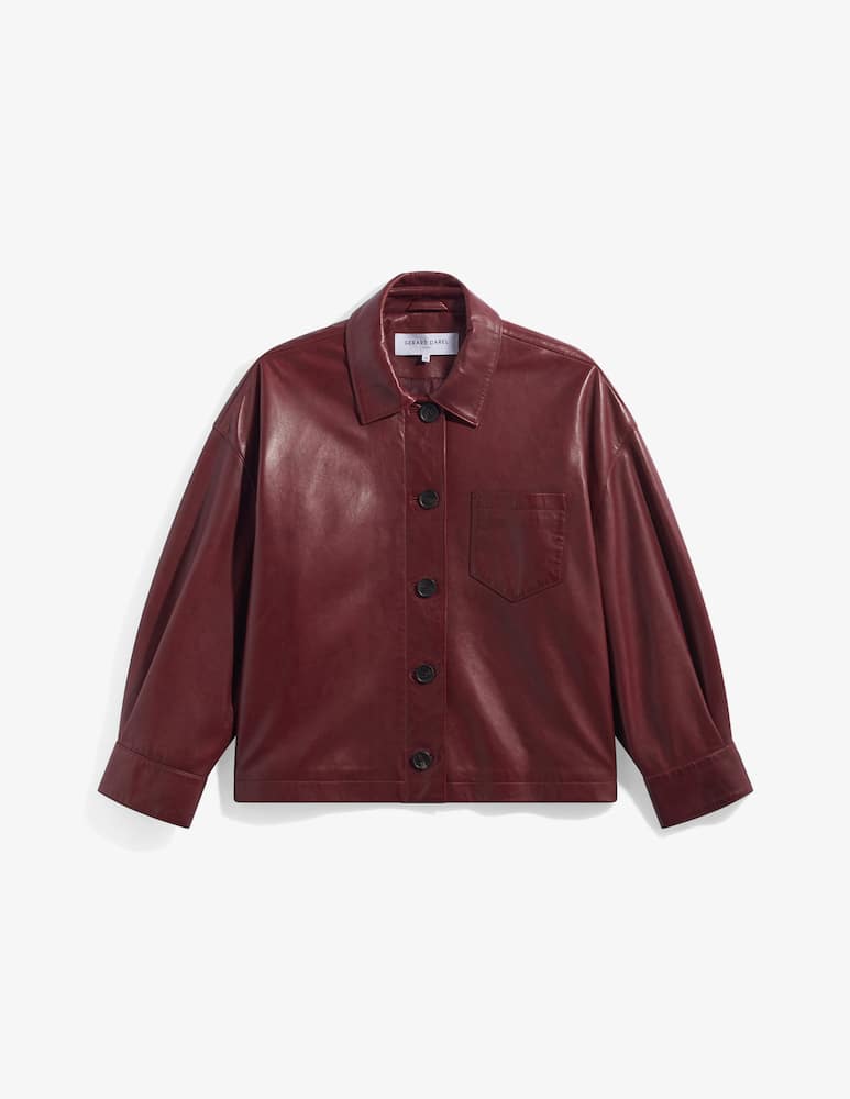 Gerard Darel Leather shirt jacket Penny - picture 8 Gerard Darel Leather shirt jacket Penny - picture 8