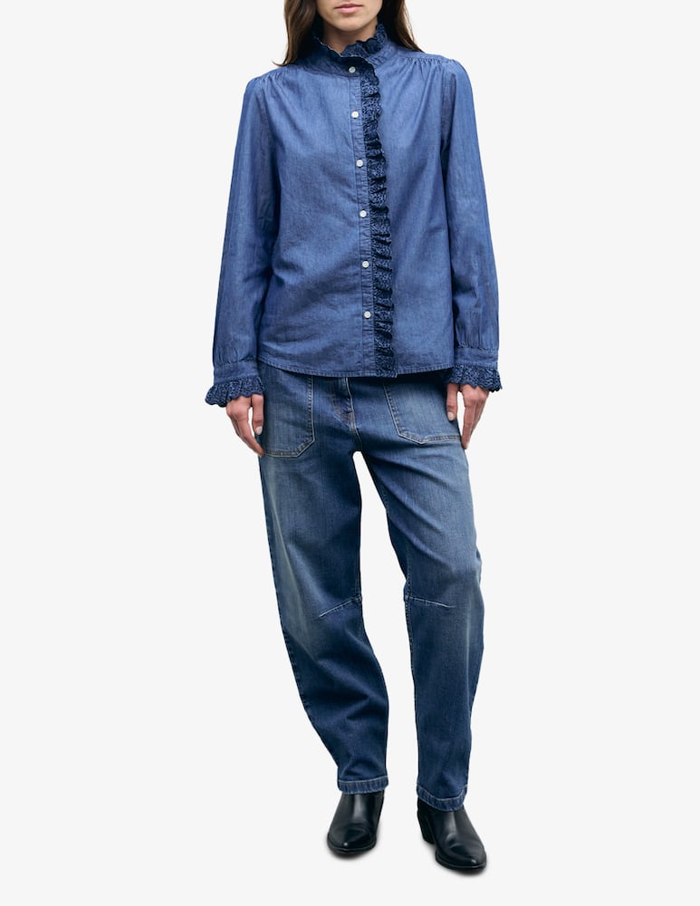 Gerard Darel Loupy ruffle blouse - picture 2