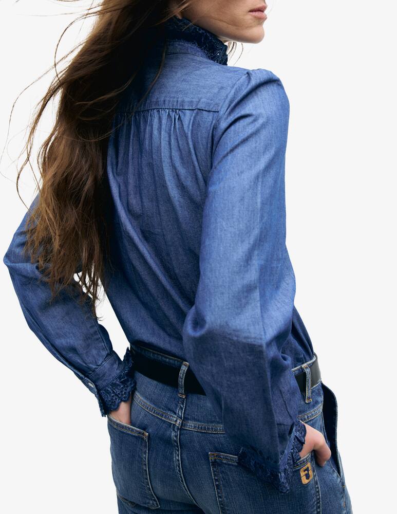 rinascente Gerard Darel Loupy ruffle blouse
