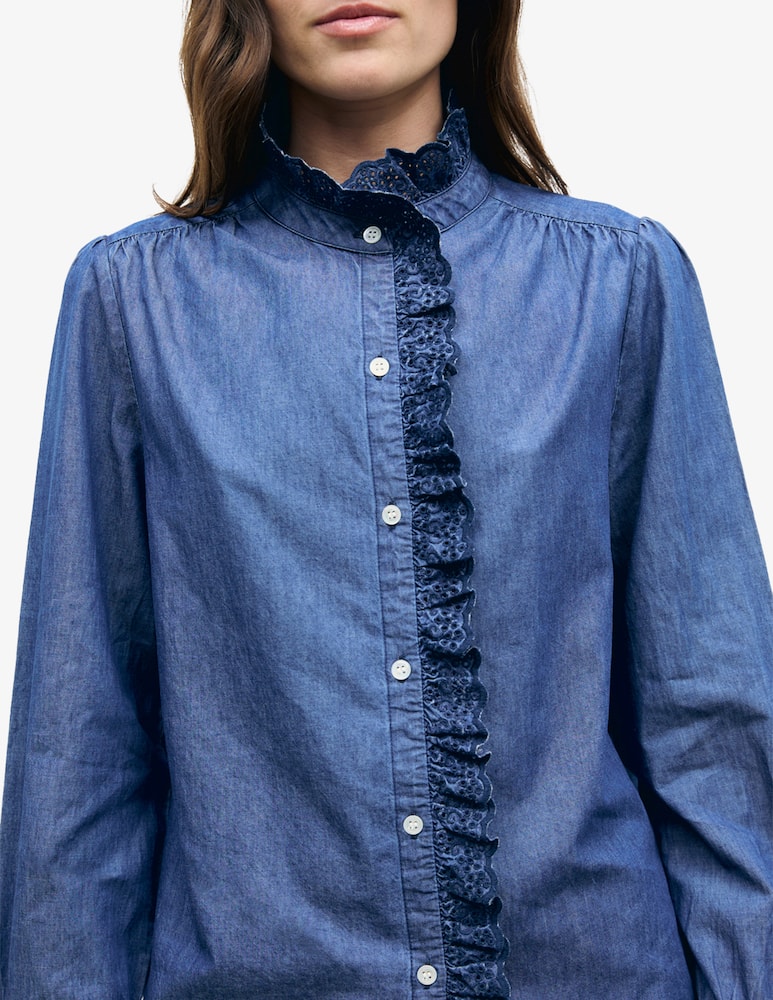 Gerard Darel Loupy ruffle blouse - picture 4