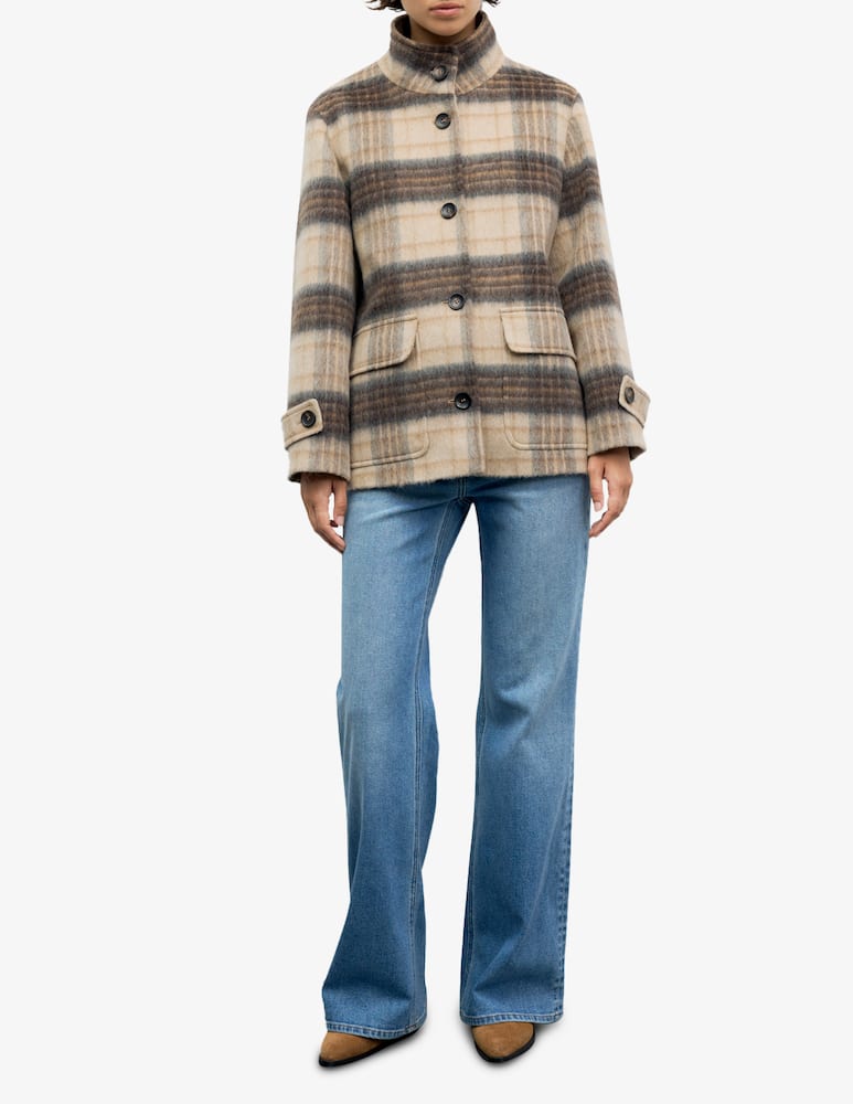 rinascente Gerard Darel Checked coat Ally