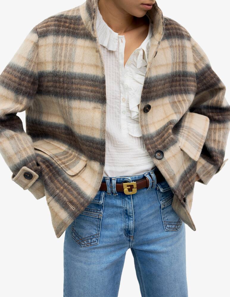 rinascente Gerard Darel Checked coat Ally