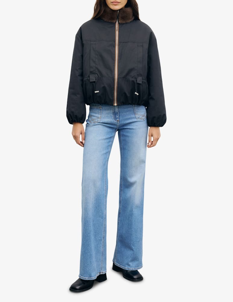 Gerard Darel Cappotto Aurora con collo in finta pelliccia - immagine 3 Gerard Darel Cappotto Aurora con collo in finta pelliccia - immagine 3