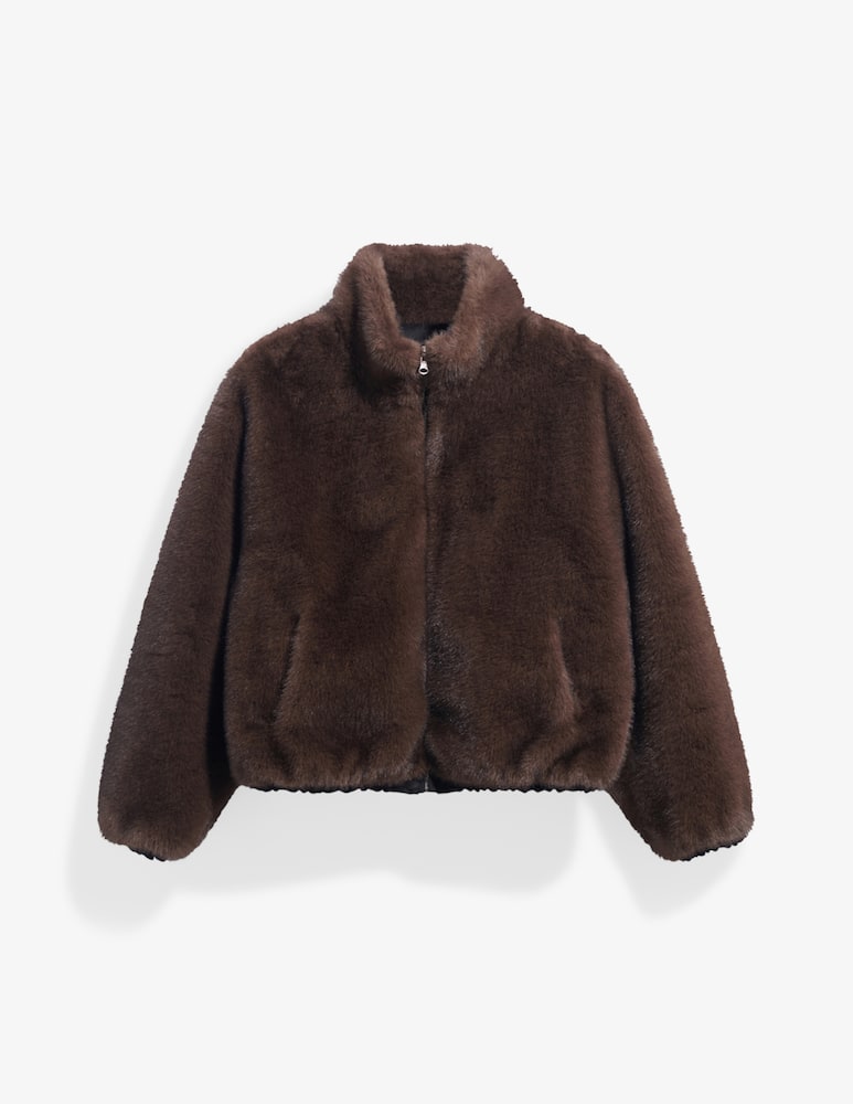 Gerard Darel Cappotto Aurora con collo in finta pelliccia - immagine 8 Gerard Darel Cappotto Aurora con collo in finta pelliccia - immagine 8