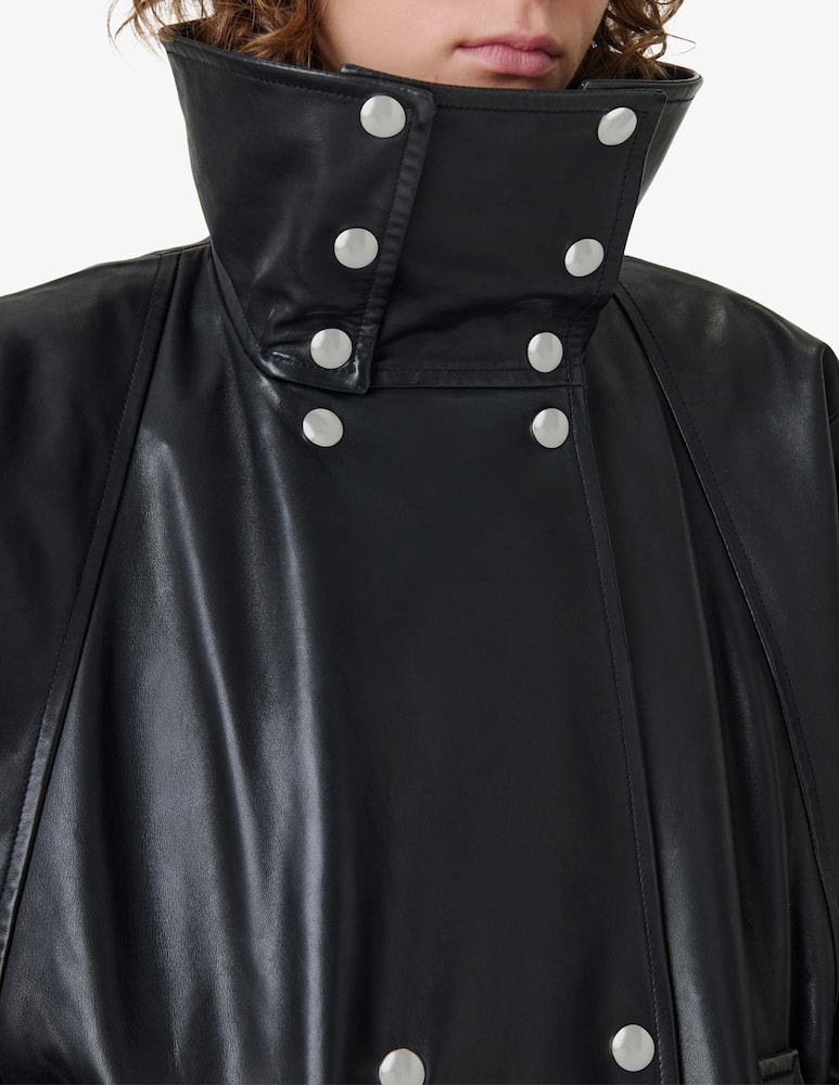 Iro Trench in pelle Rubis - immagine 4 Iro Trench in pelle Rubis - immagine 4