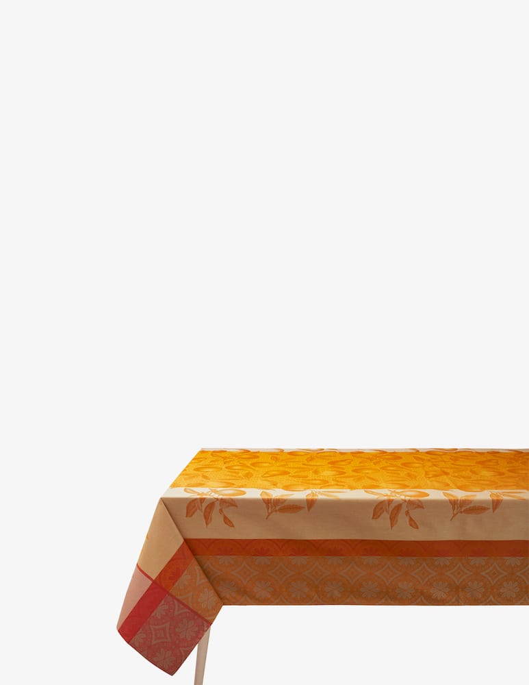 Le Jacquard Français Tablecloth Arriere-Pays Orange - picture 1 Le Jacquard Français Tablecloth Arriere-Pays Orange - picture 1