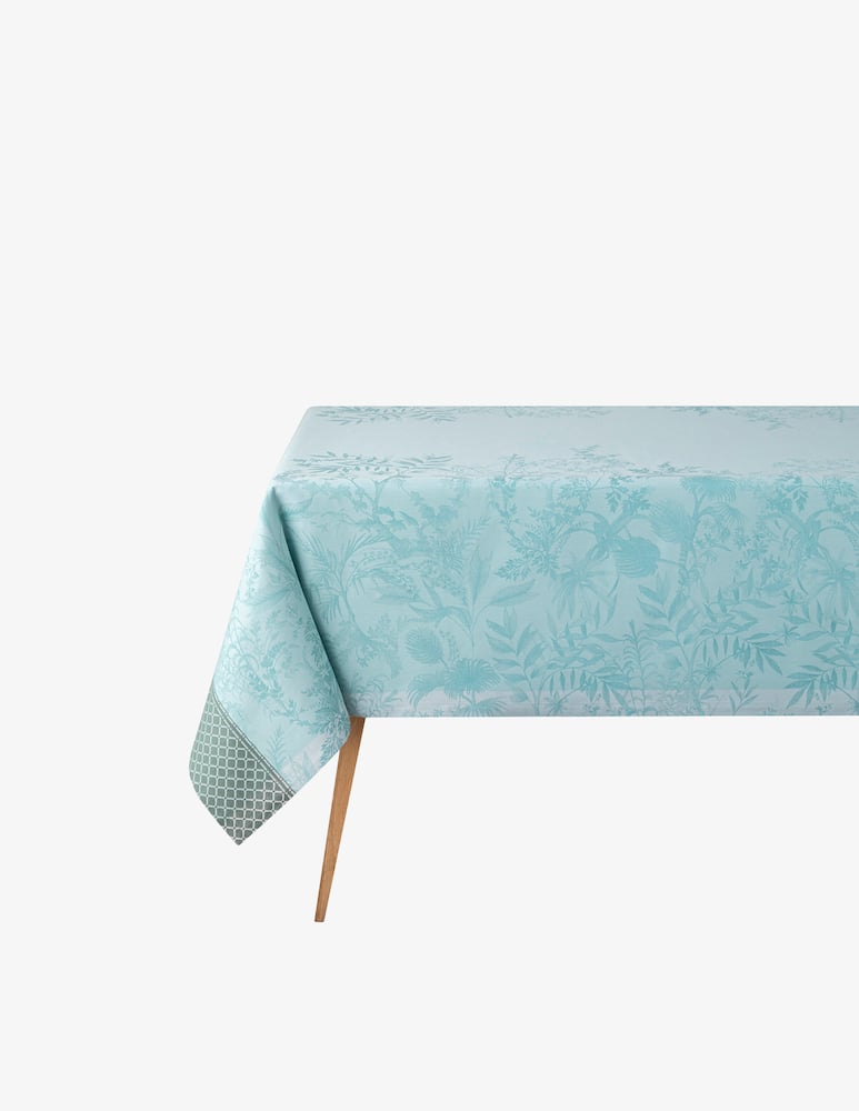 Le Jacquard Français Tablecloth Jardin D'Eden Blue - picture 1 Le Jacquard Français Tablecloth Jardin D'Eden Blue - picture 1