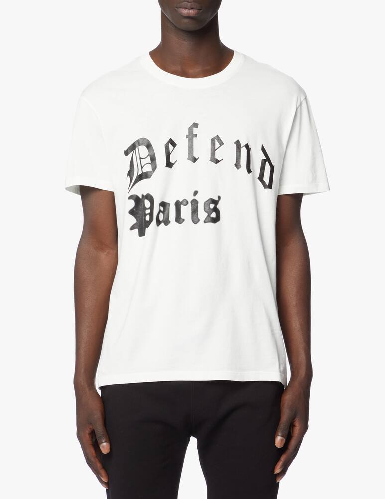 rinascente Defend Paris Flou logo gothic t-shirt