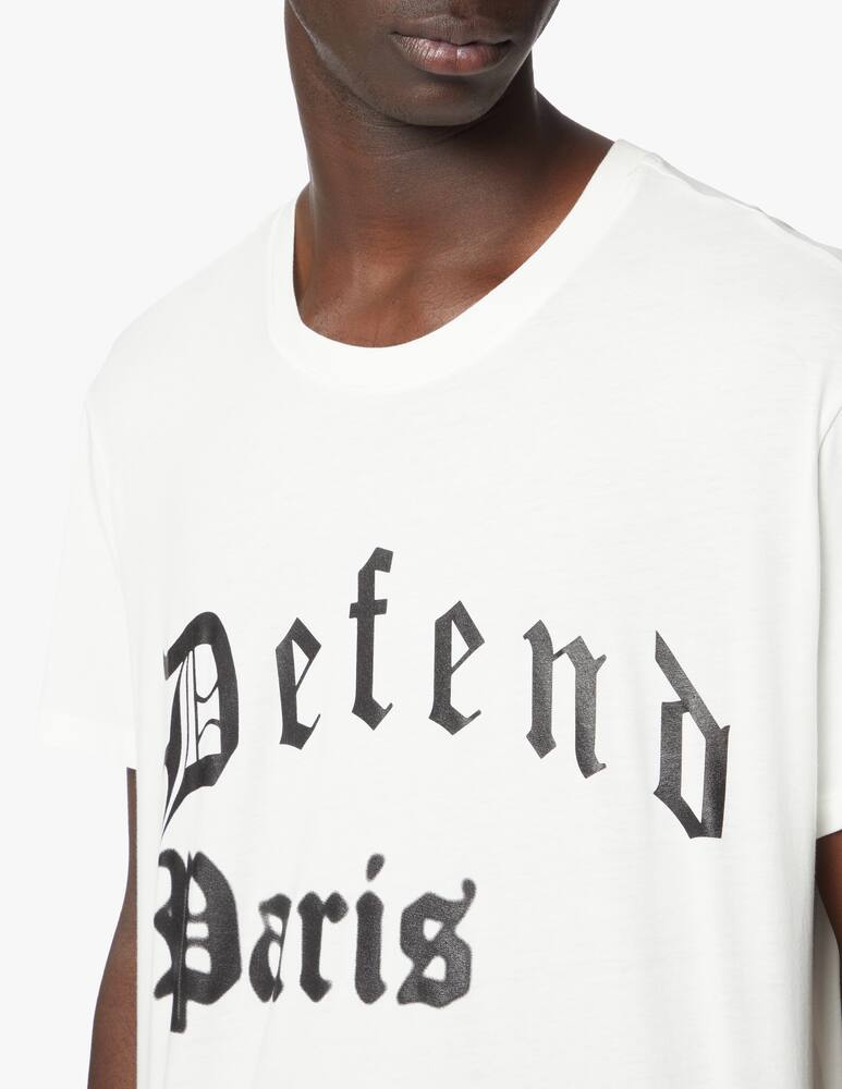 rinascente Defend Paris Flou logo gothic t-shirt