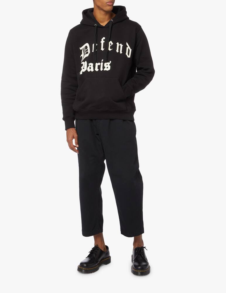 rinascente Defend Paris Felpa con cappuccio flou logo gothic