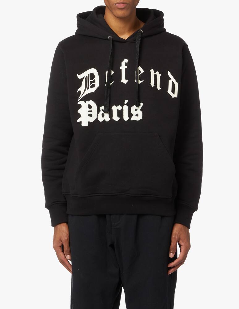 rinascente Defend Paris Felpa con cappuccio flou logo gothic