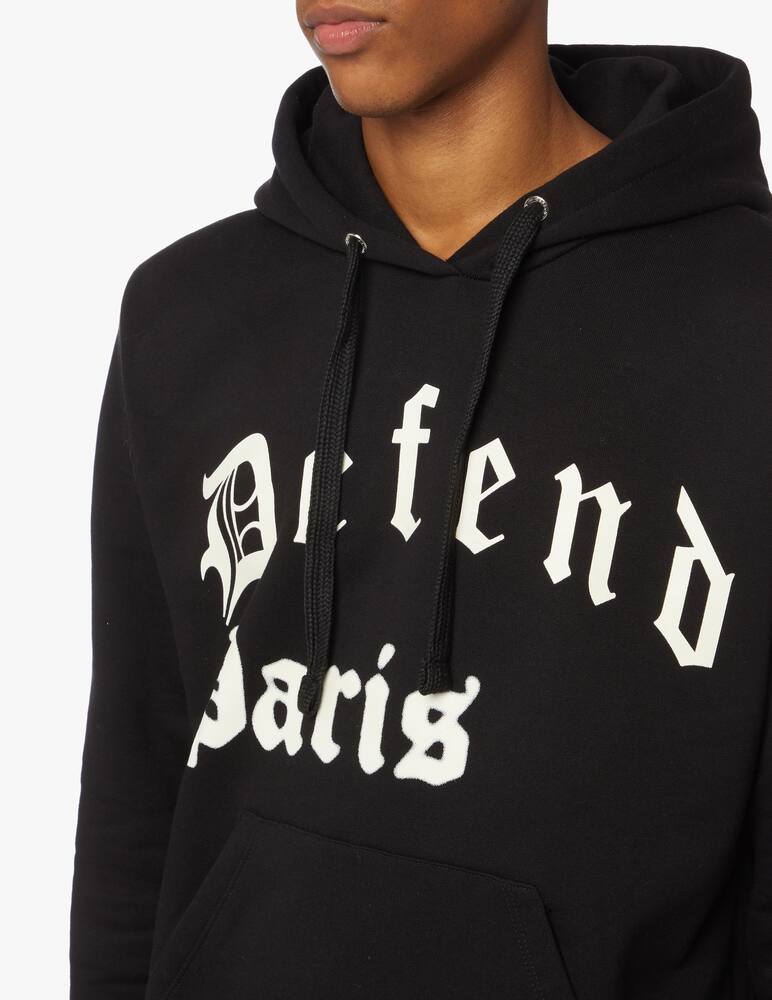 rinascente Defend Paris Felpa con cappuccio flou logo gothic