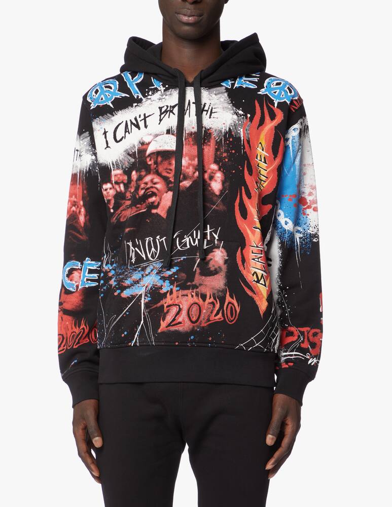 rinascente Defend Paris Felpa con cappuccio ideal breath grafica ao