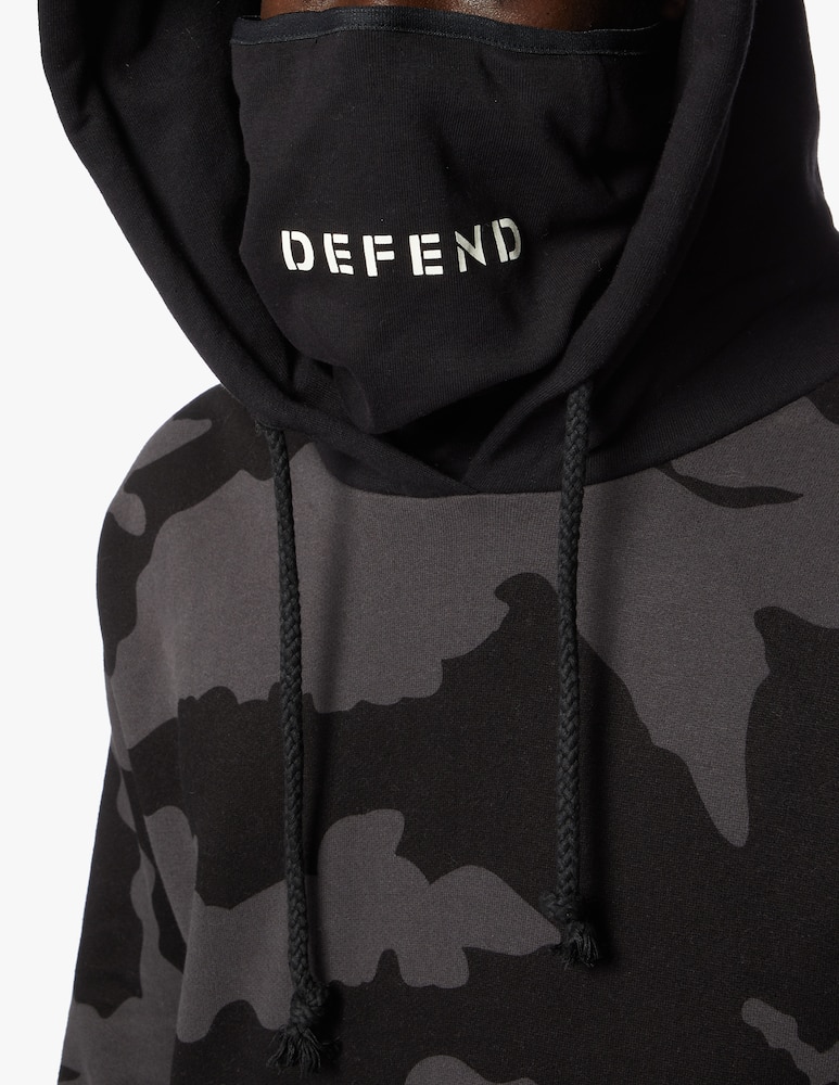 Defend Paris Felpa con cappuccio street war camo passamontagna - immagine 5