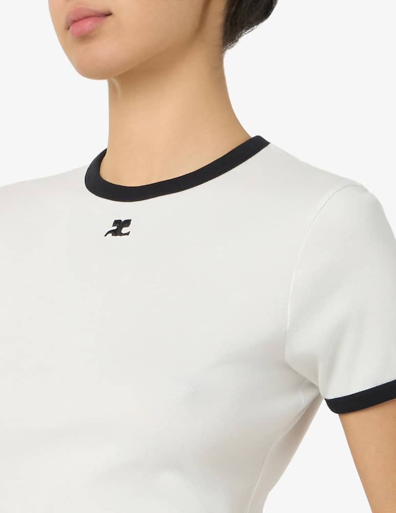 Courrèges Signature contrast t-shirt - picture 4 Courrèges Signature contrast t-shirt - picture 4
