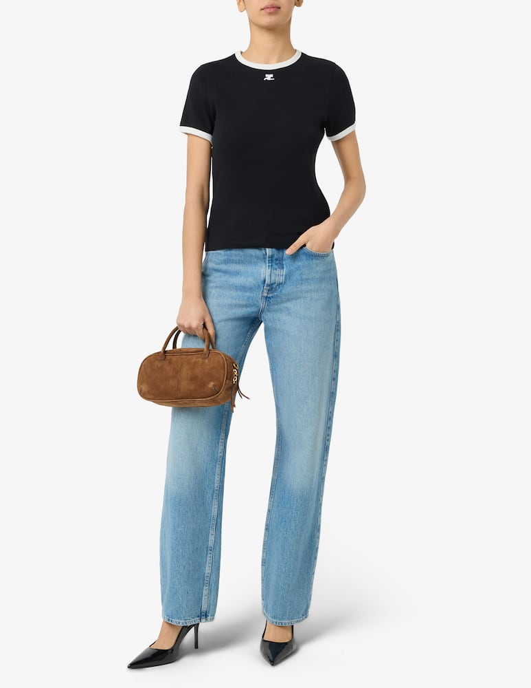 Courrèges Signature contrast t-shirt - picture 2 Courrèges Signature contrast t-shirt - picture 2