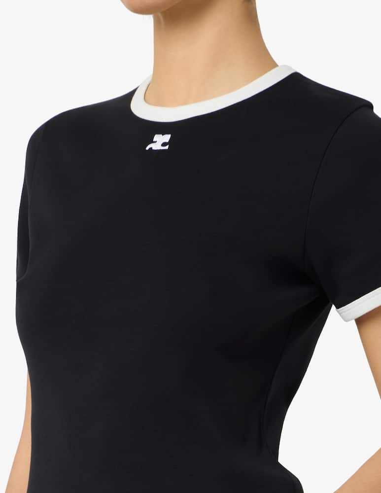 Courrèges Signature contrast t-shirt - picture 4 Courrèges Signature contrast t-shirt - picture 4