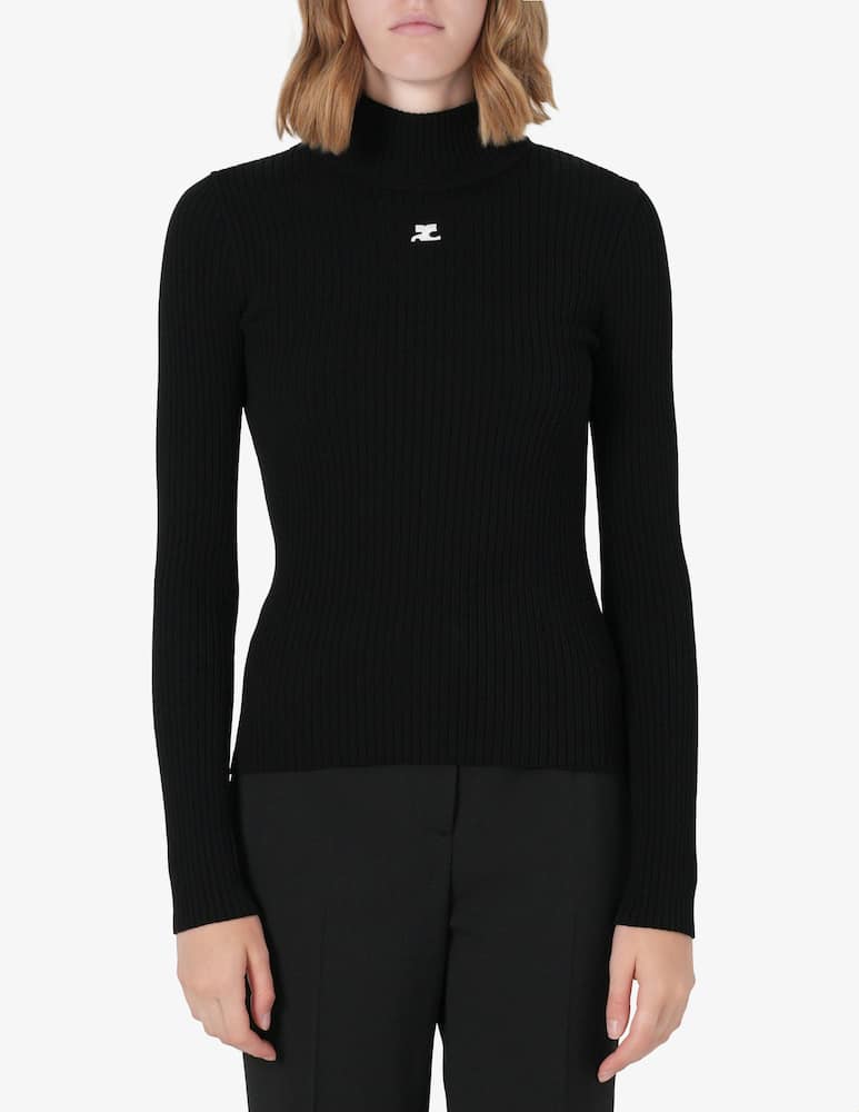 Courrèges Maglione collo alto Reedition - immagine 1 Courrèges Maglione collo alto Reedition - immagine 1