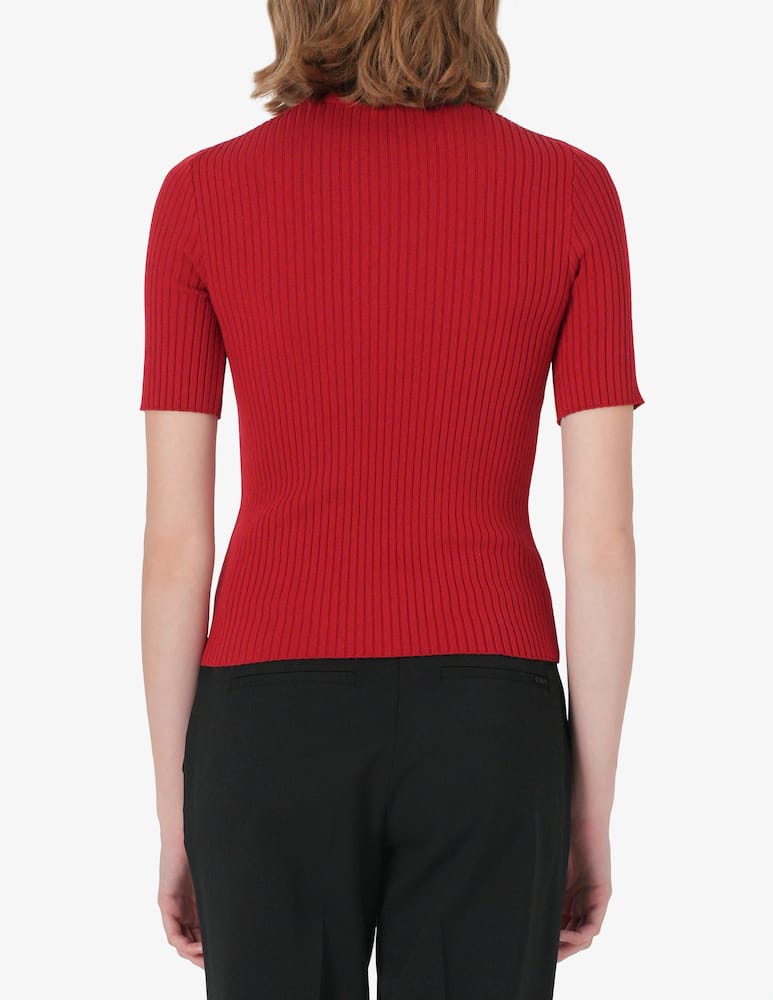 Courrèges Maglia a coste manica corta Reedition - immagine 3 Courrèges Maglia a coste manica corta Reedition - immagine 3
