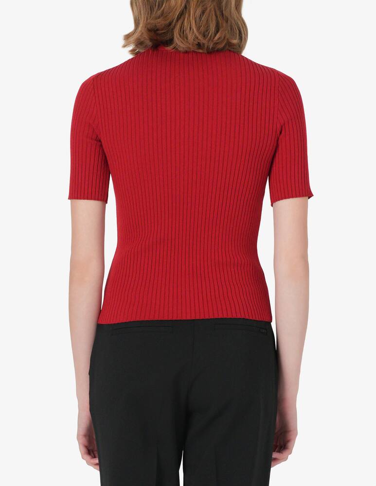 rinascente Courrèges Maglia a coste manica corta Reedition