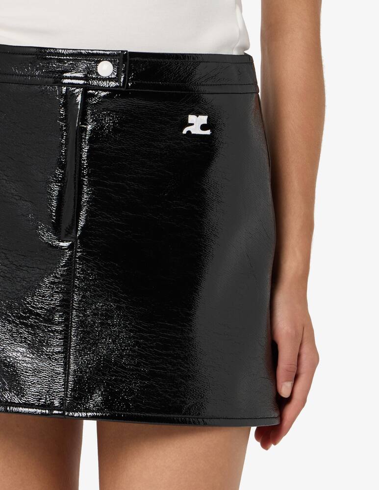 rinascente Courrèges Reedition vinyl mini skirt