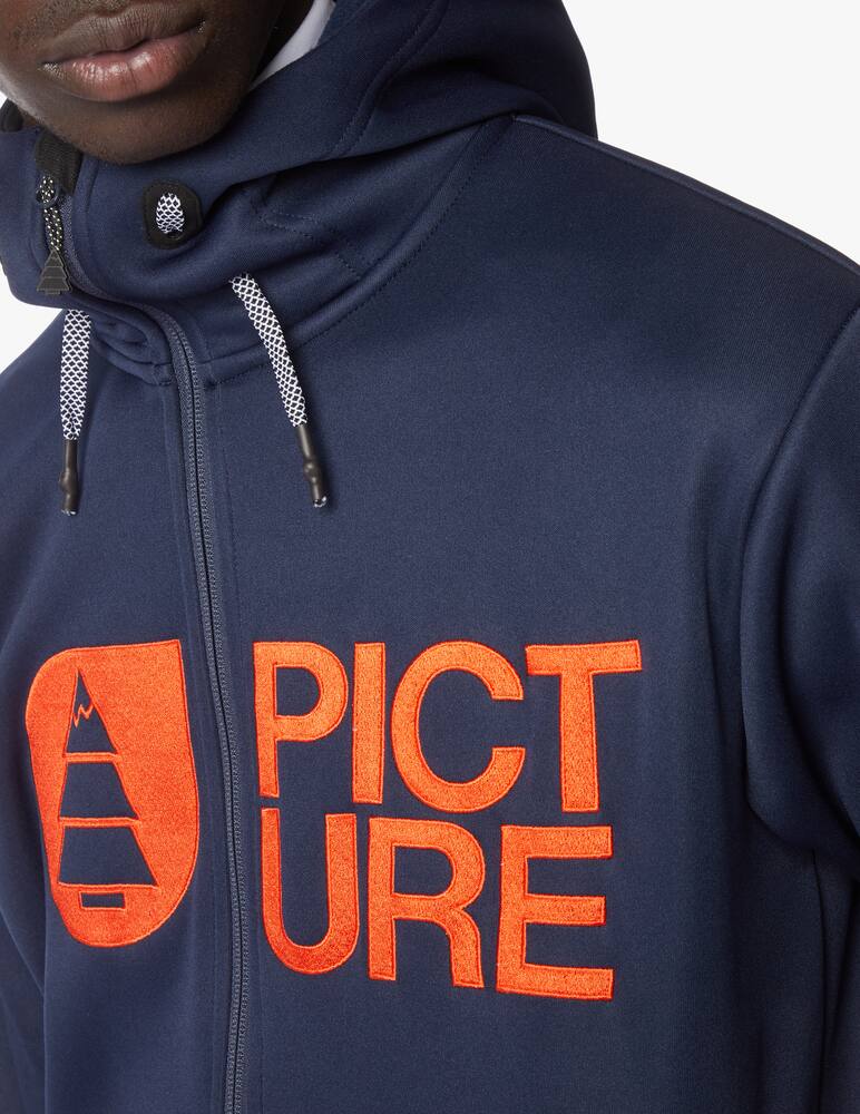 rinascente Picture Fzip tech logo sweatshirt