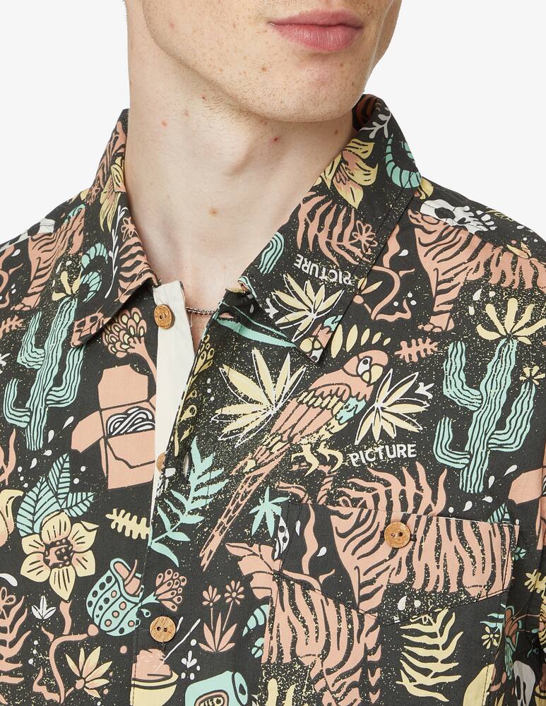 rinascente Picture Shirt sl mataikona - red