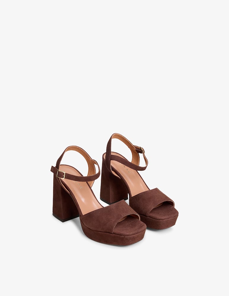 Jonak Vlada suede platform sandals - picture 2 Jonak Vlada suede platform sandals - picture 2