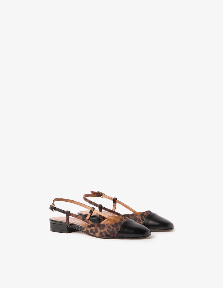 Jonak Slingback basse leopardate Dhapou - immagine 3 Jonak Slingback basse leopardate Dhapou - immagine 3