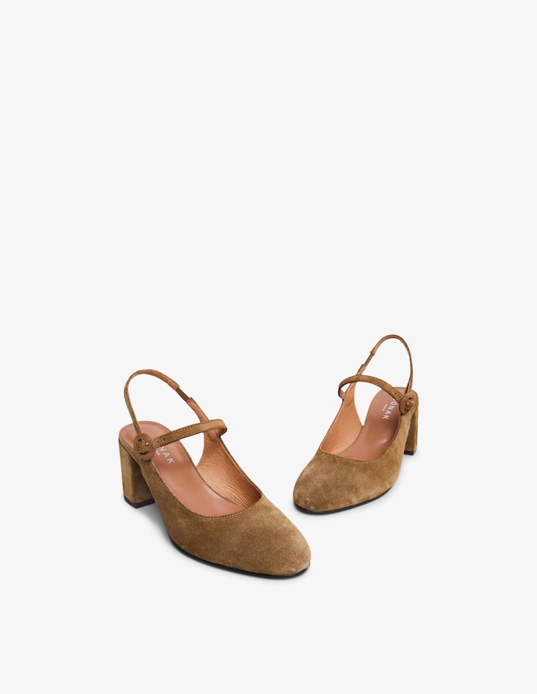 Jonak Decolleté slingback in camoscio - immagine 3 Jonak Decolleté slingback in camoscio - immagine 3