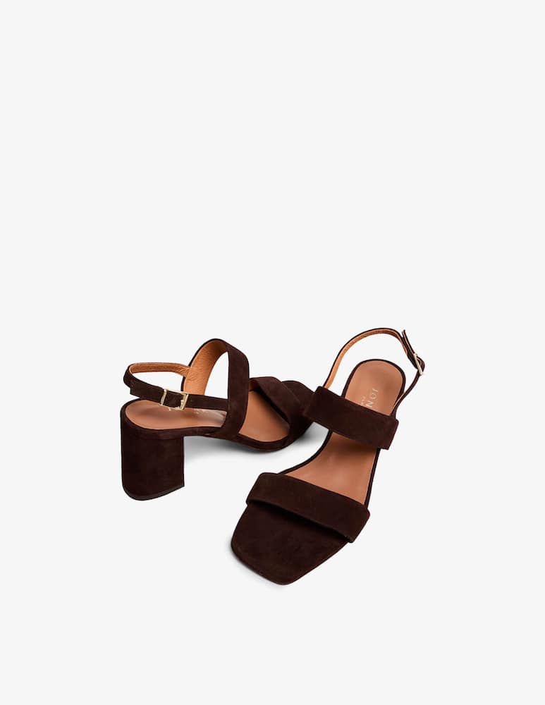 rinascente Jonak Vico suede two strap block heel sandal