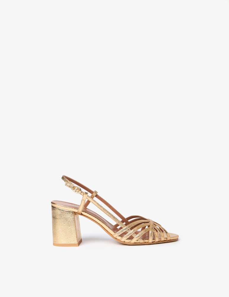 Jonak Damette cage leather sandals - picture 1 Jonak Damette cage leather sandals - picture 1