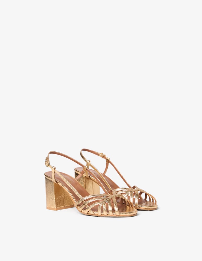 Jonak Damette cage leather sandals - picture 2 Jonak Damette cage leather sandals - picture 2