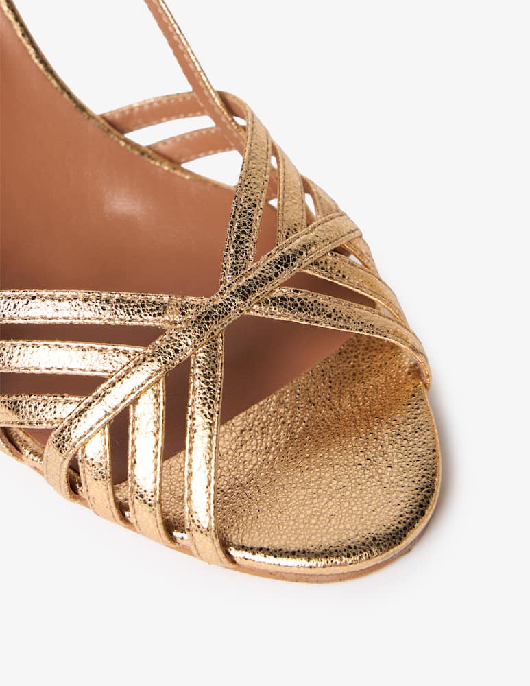 rinascente Jonak Damette cage leather sandals