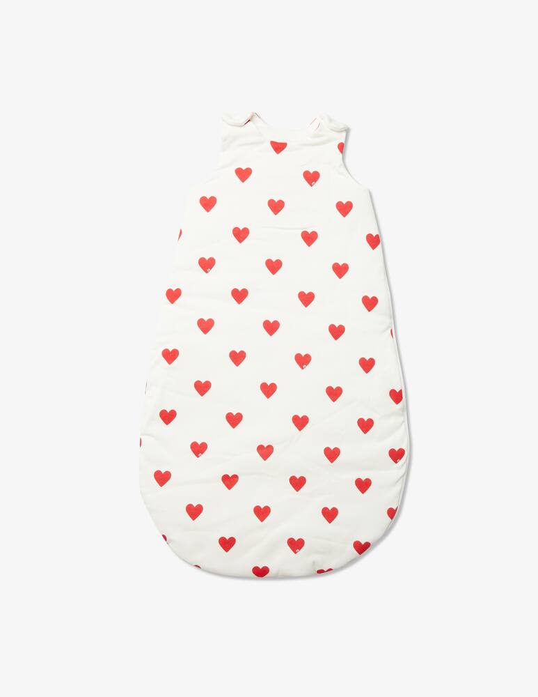 rinascente Petit Bateau Baby heart sleeping bag in cotton