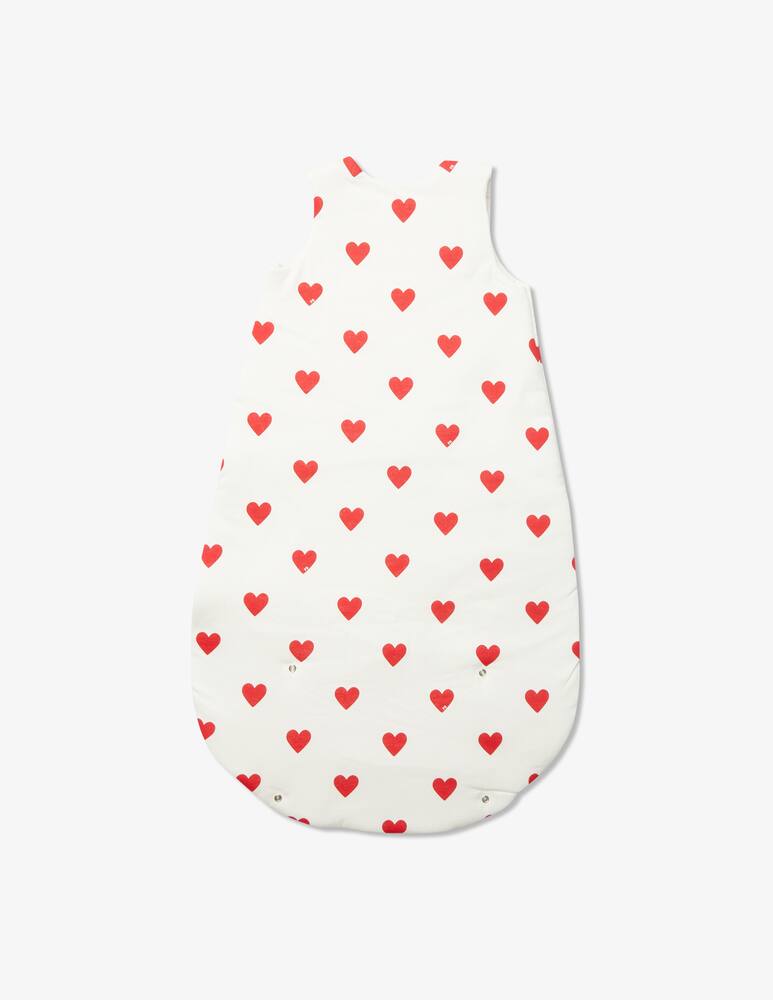 rinascente Petit Bateau Baby heart sleeping bag in cotton