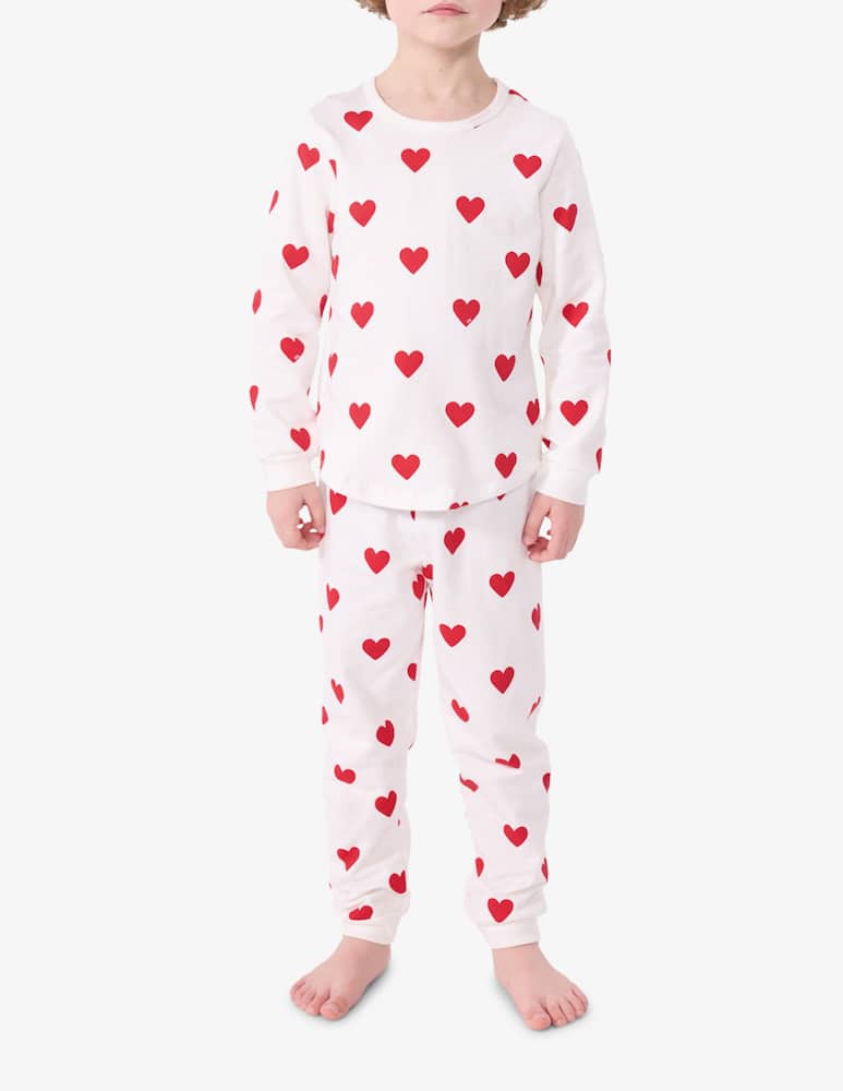 Petit Bateau Heart pattern pyjama set - picture 1 Petit Bateau Heart pattern pyjama set - picture 1