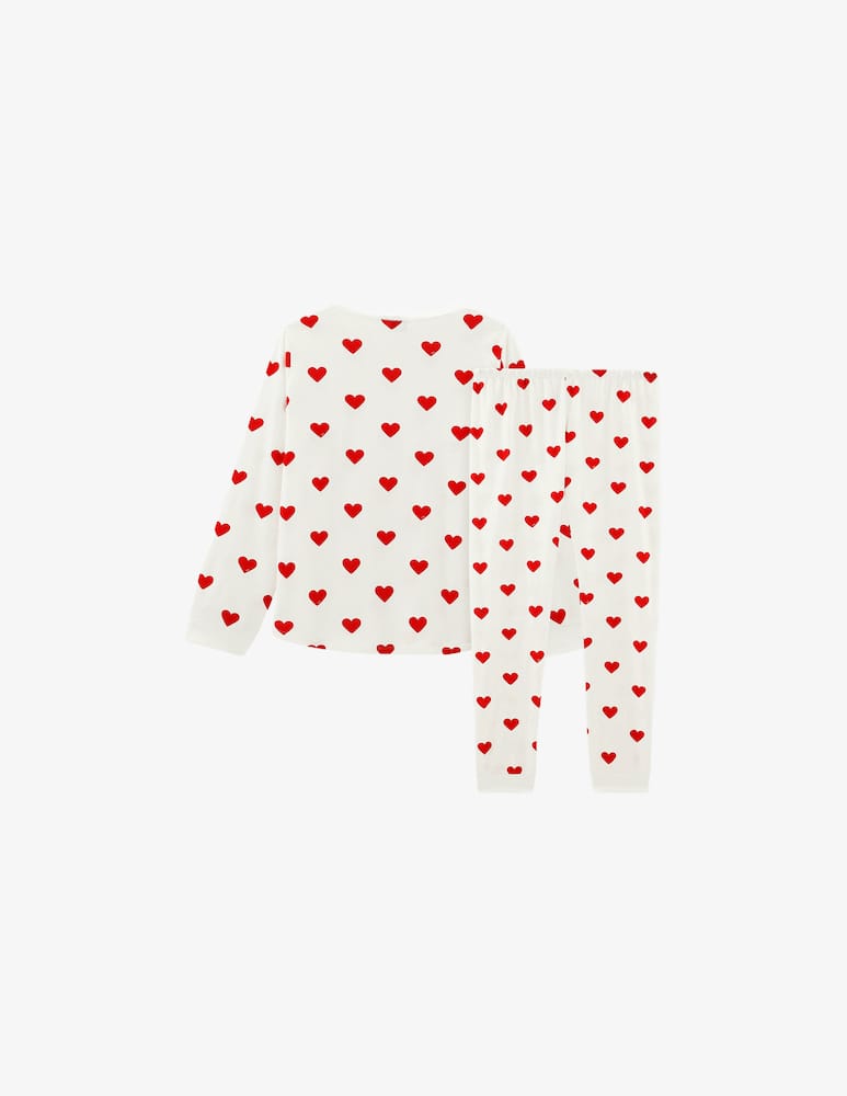 Petit Bateau Heart print pyjamas - picture 2 Petit Bateau Heart print pyjamas - picture 2