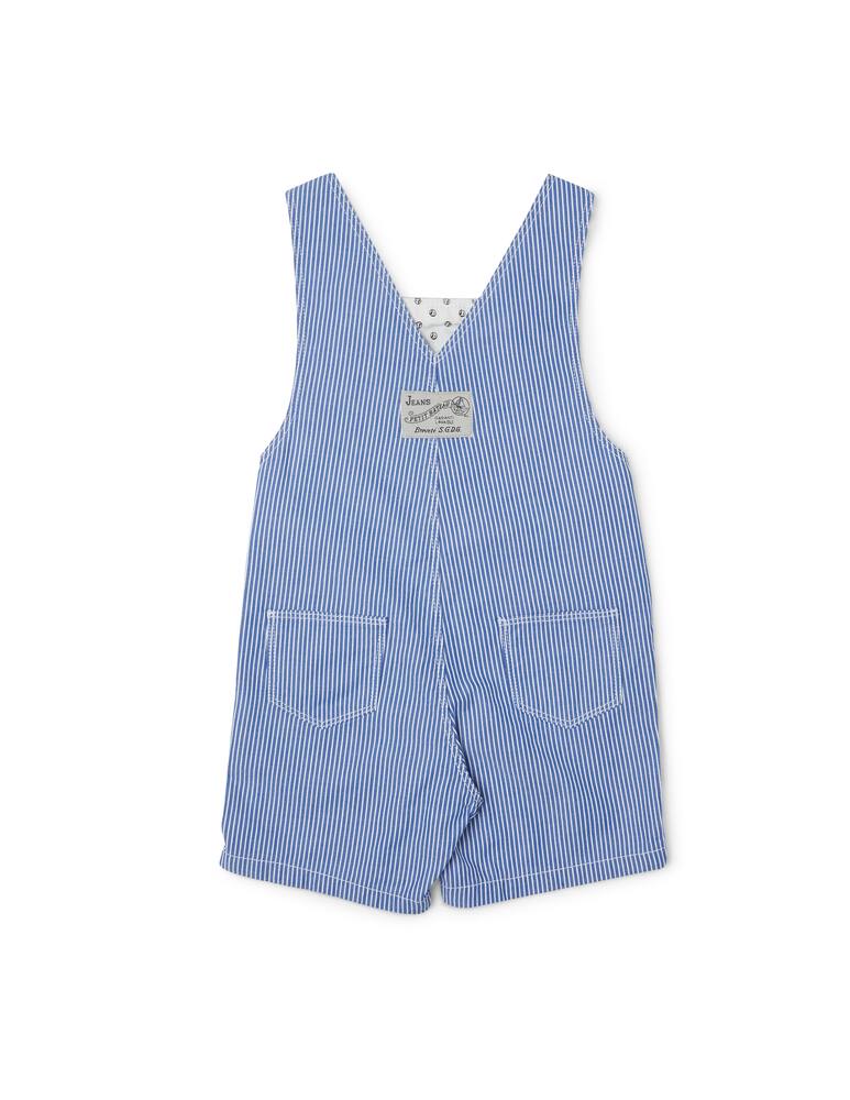 rinascente Petit Bateau Salopette corta millerighe