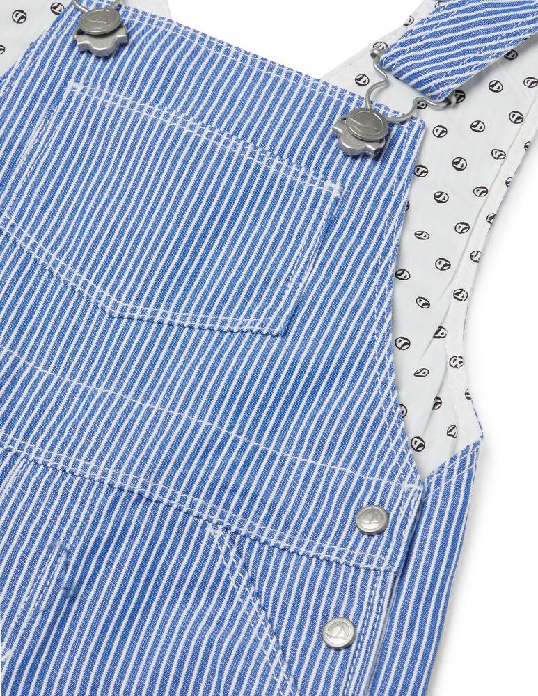 rinascente Petit Bateau Salopette corta millerighe