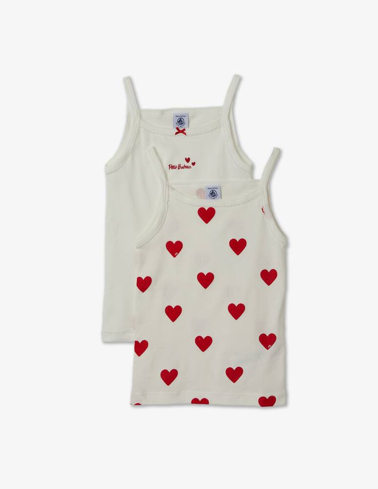 rinascente Petit Bateau Pack of 2 tank tops - White