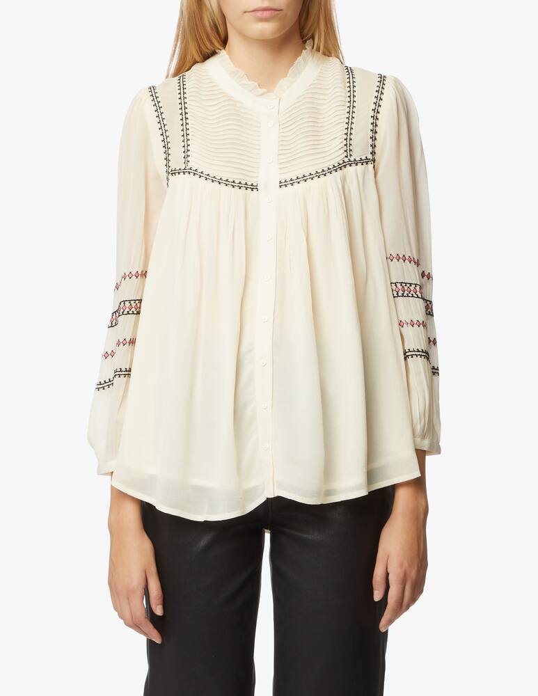 rinascente Ba&sh Blusa Celeste in viscosa